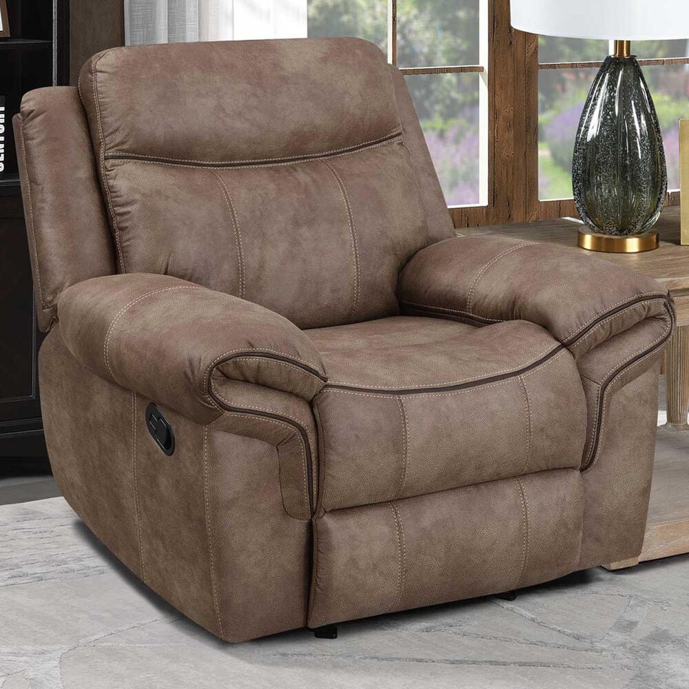 Steve Silver Nashville Manual Glider Recliner in Cocoa, , large