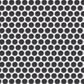 Emser Savvy Pewter 1" x 1" Round on 11" x 12" Glazed Porcelain Mosaic Sheet, , large