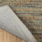 L&R Resources Natural Fiber 2"6" x 7"9" Teal Runner, , large