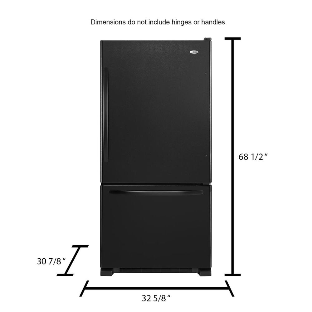 Amana 22 Cu. Ft. Bottom-Freezer Refrigerator with Large Capacity, , large