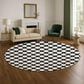 Dalyn Rug Company The Reserve TR13 Black 8" Round Indoor/Outdoor Area Rug, , large