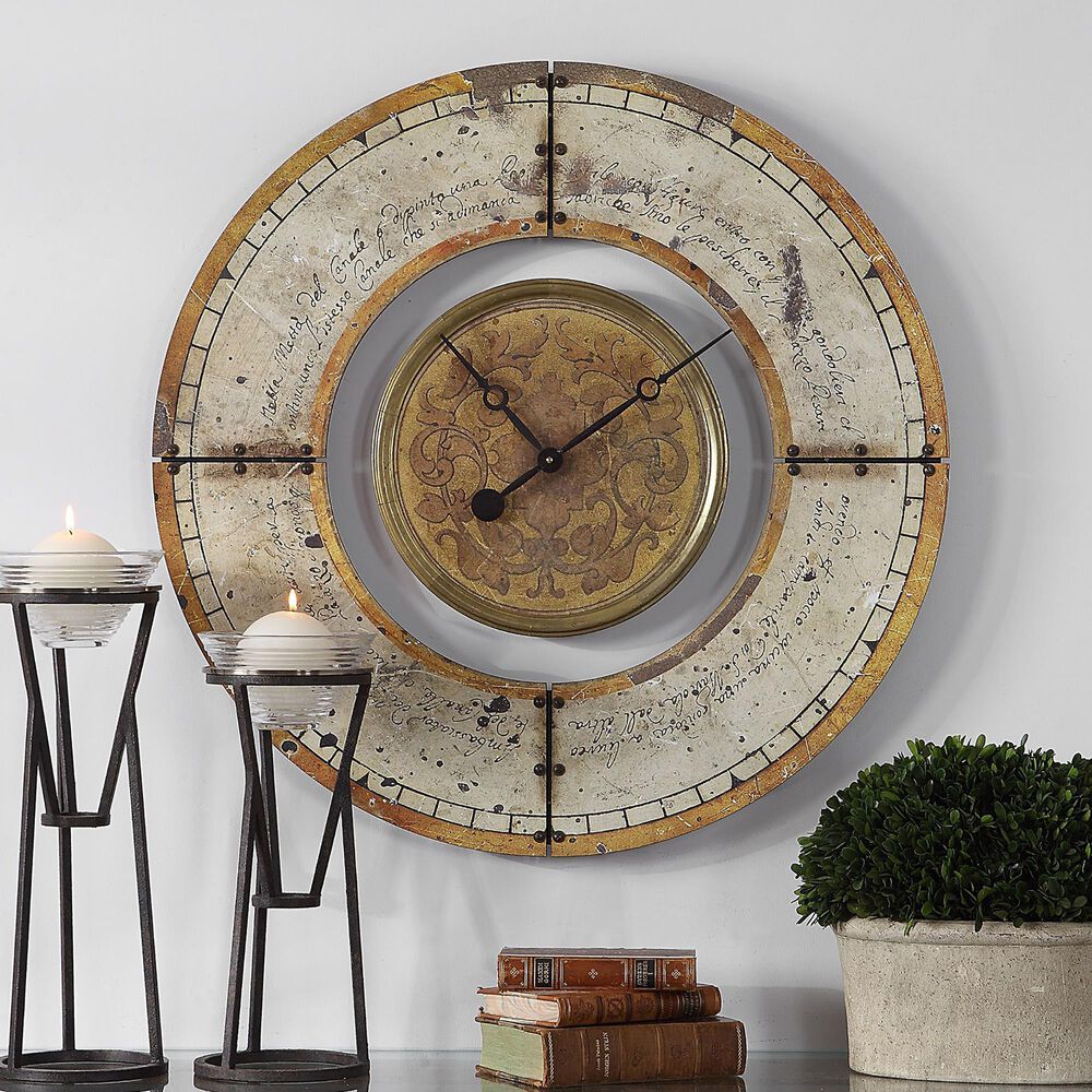 Uttermost Ezekiel Wall Clock, , large