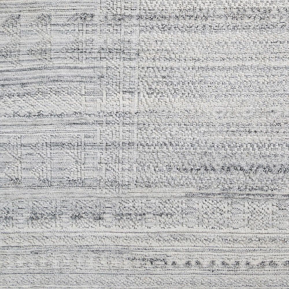 Surya Pompei 8&#39; x 10&#39; White, Black and Metallic Silver Area Rug, , large