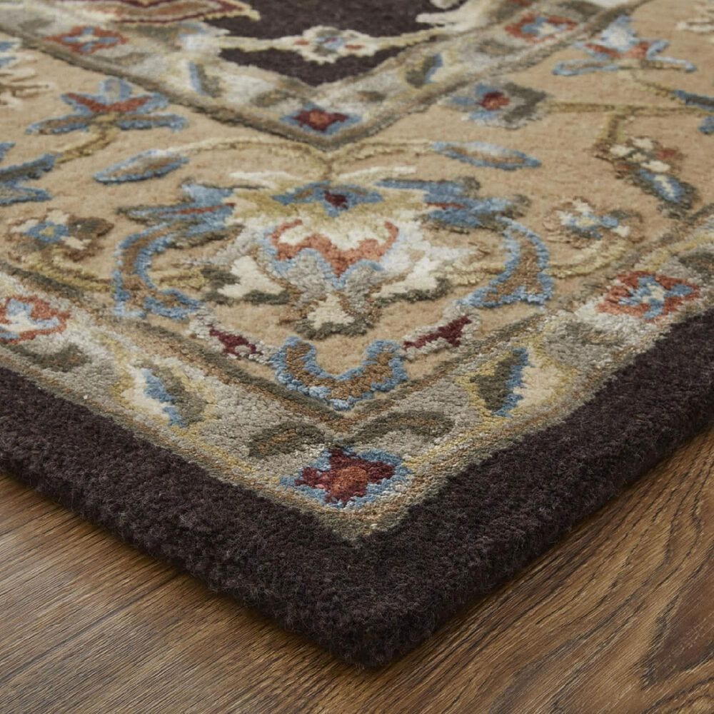 Feizy Prescott 5&#39; x 8&#39; Brown and Beige Area Rug, , large