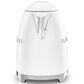 SMEG Retro Style 7-Cup Electric Kettle in Matte White and Polished Chrome, , large