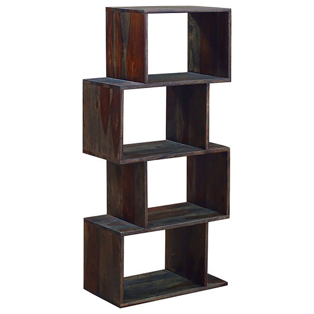 37B Fall River Obsidian 4-Tier Bookcase in Black Walnut, , large