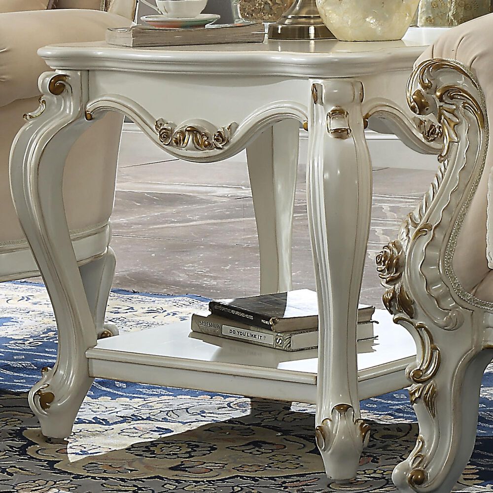 Gunnison Co. Picardy End Table in Antique Pearl, , large
