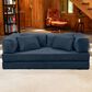 Jaxx Unsofa Stationary Loveseat in Indigo Blue, , large