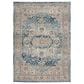 Nourison Quarry QUA11 3"9" x 5"9" Ivory and Blue Area Rug, , large