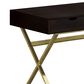 Monarch Specialties 48" Computer Desk in Gold and Espresso, , large