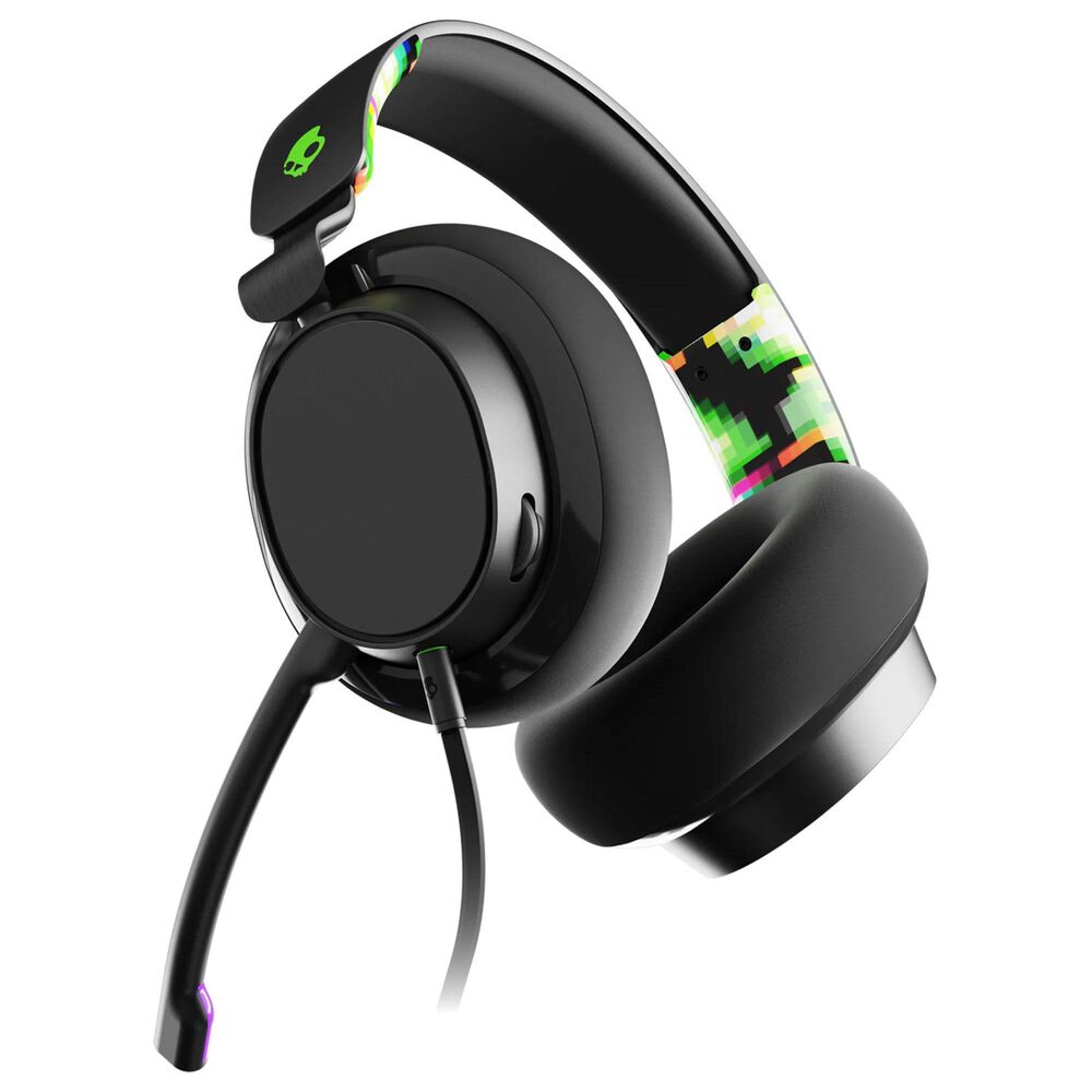 Skullcandy SLYR Multi-Platform Wired Gaming Headset in Black DigiHype and Green, , large