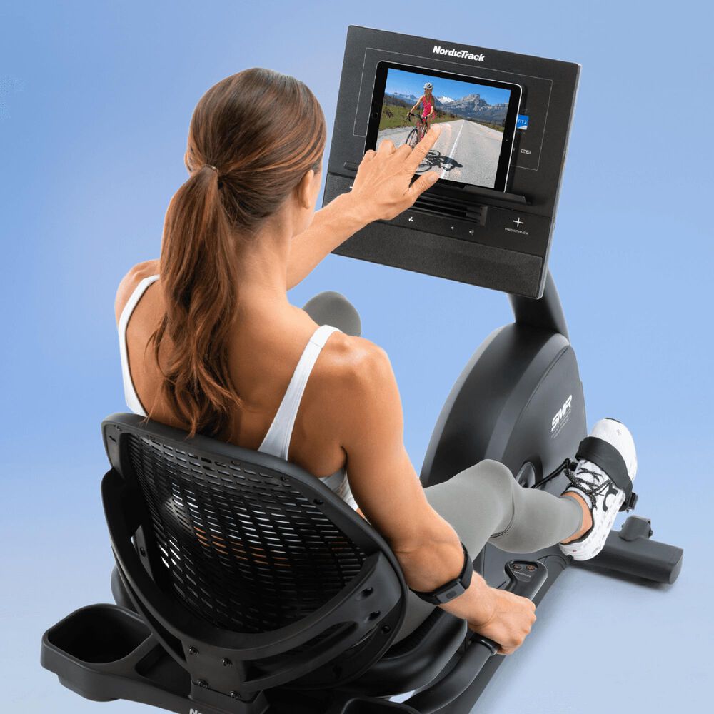 NordicTrack G LE Recumbent Exercise Bike in Black, , large