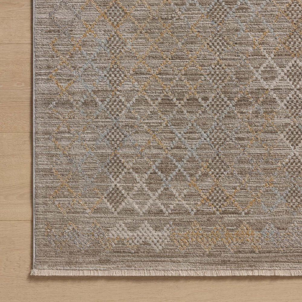 Amber Lewis x Loloi Cali 6&#39;7&quot; x 9&#39;2&quot; Taupe and Multicolor Area Rug, , large
