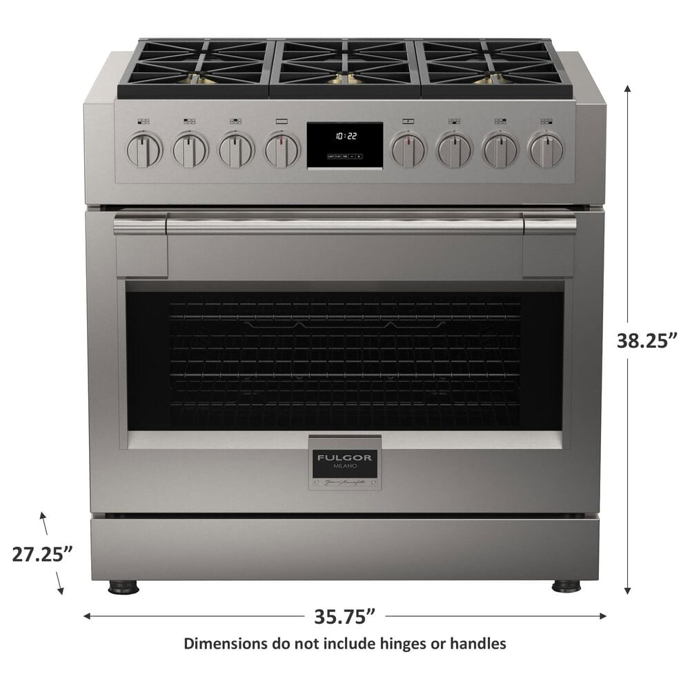 Fulgor Milano Sofia 4.4 Cu. Ft. 36&quot; Professional All Gas Range in Stainless Steel, , large