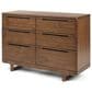 Maxi Cosi Embraced Forms Convertible Crib and Dresser 2-Piece Nursery Set in Chestnut, , large