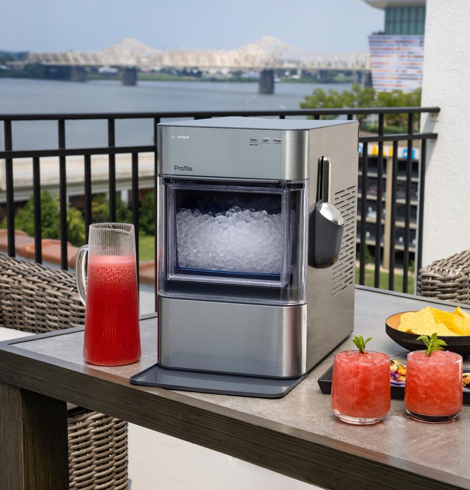 GE Profile Opal 2.0 Ultra Nugget Ice Maker with Scale Inhibiting Filter in Stainless Steel, , large