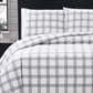 Pem America London Fog 3-Piece Full/Queen Comforter Set in White and Grey, , large