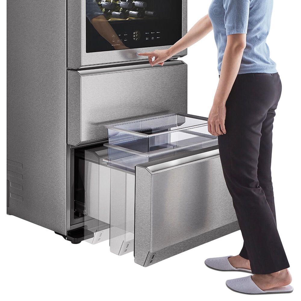 LG 15.3 Cu. Ft. Wine Cellar Refrigerator in Textured Steel, , large