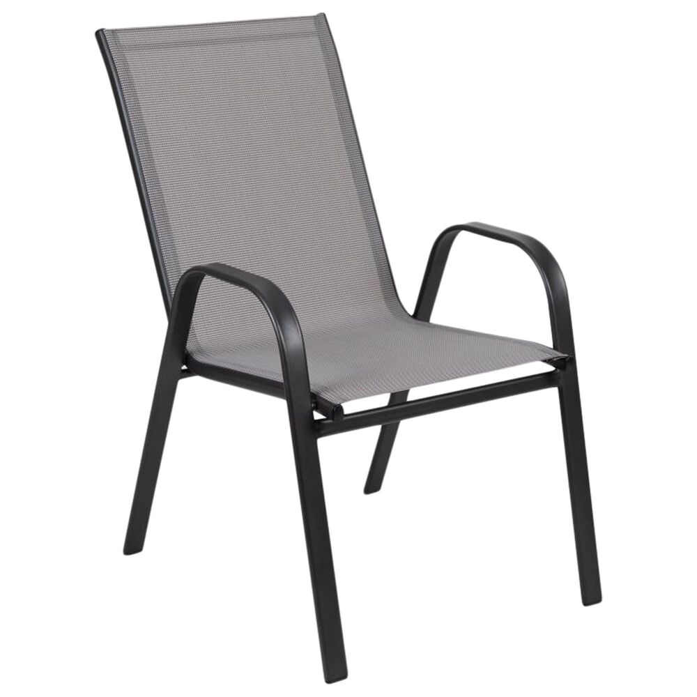 Flash Furniture Brazos 7-Piece Patio Dining Set in Black, , large