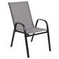 Flash Furniture Brazos 7-Piece Patio Dining Set in Black, , large