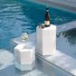 Splendor Living Kingsley Small Side Table in White, , large