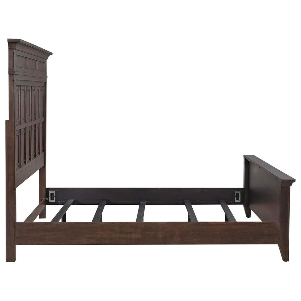 Belle Furnishings Paradise Valley 4-Piece King Bedroom Set in Saddle Brown, , large
