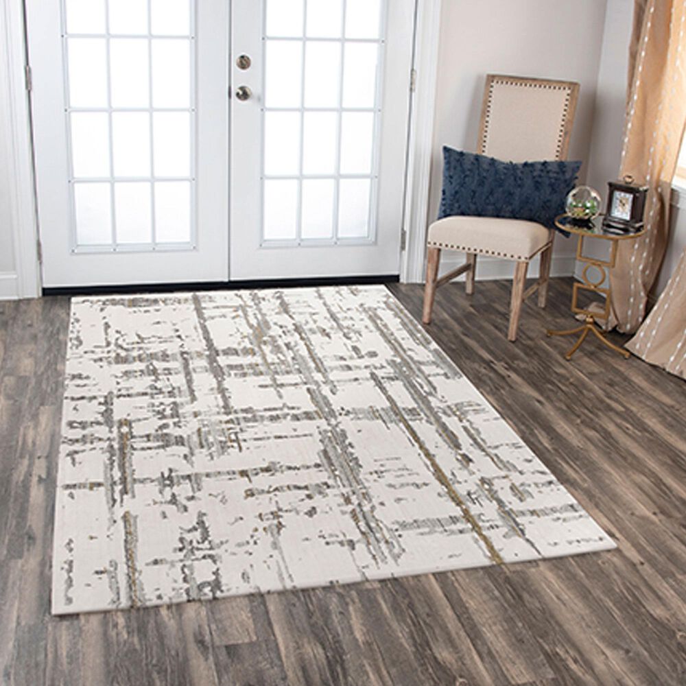 RIZZY Ankara 5&#39;2&quot; x 7&#39;9&quot; Neutral Area Rug, , large