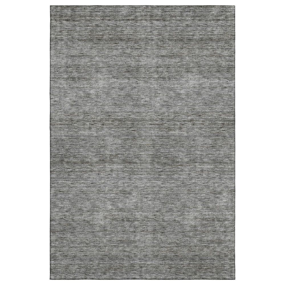 Dalyn Rug Company Soft Essentials Solid Gray 9" x 12" Indoor/Outdoor Area Rug, , large