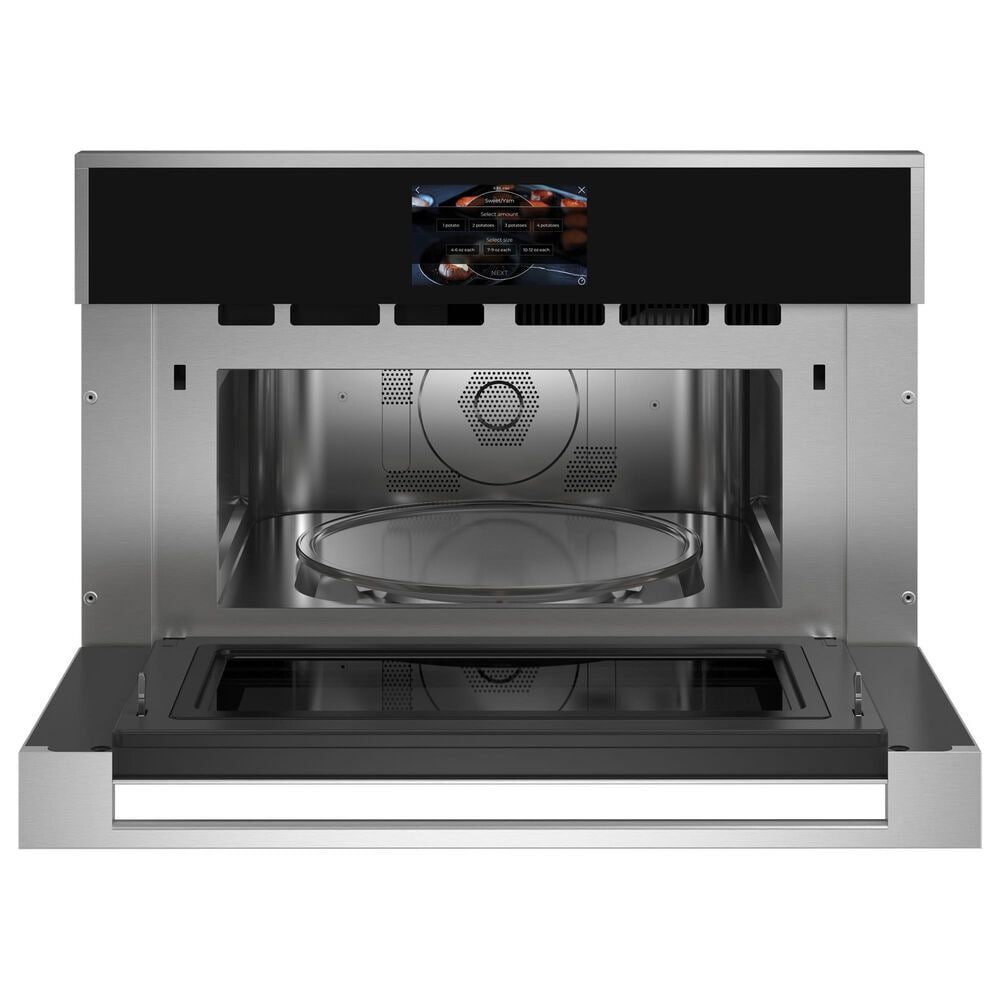 Monogram Minimalist 30&quot; Single Electric Wall Oven with 120V Advantium Technology in Stainless Steel, , large