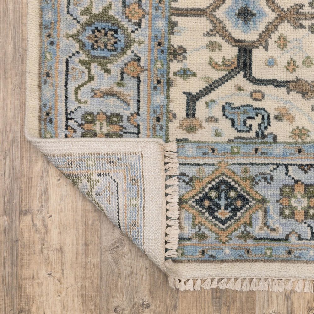 Oriental Weavers Majorca Ivory and Blue 2&#39;6&quot; x 10&#39; Runner, , large