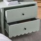 Modway Emmeline Scalloped 2 Drawer Nightstand in Sage, , large