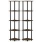 HOMLUX 5-Tier Multi-Purpose Corner Open Bookshelf in Columbia Walnut and Black (Set of 2), , large