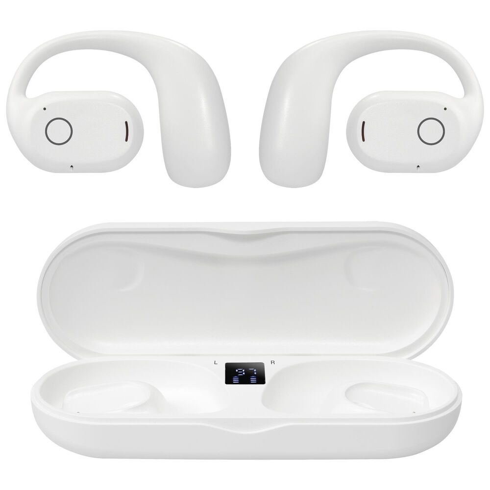 iLive Driver Clear Truly Wireless Open Ear Earbuds in White, , large