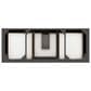 James Martin Vanities Brookfield 60" Single Bathroom Vanity in Black Onyx with 3 cm Arctic Fall Solid Surface Top and Rectangular Sink, , large