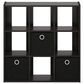 HOMLUX 9-Cube Standing Bookshelf with Bins in Espresso, , large