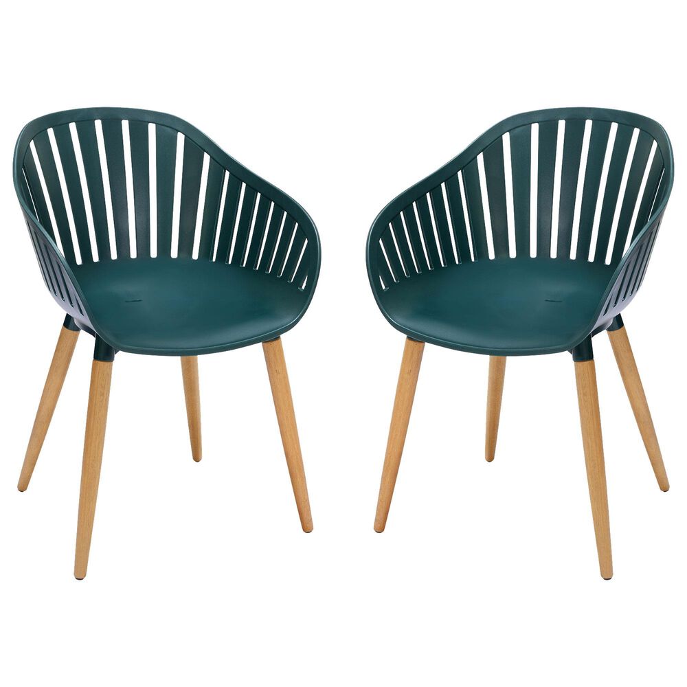 Blue River Nassau Patio Dining Chair in Green/Eucalyptus (Set of 2), , large