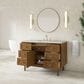 James Martin Laurent 48" Single Bathroom Vanity in Honey Oak with 3 cm Lime Delight Silestone Top and Rectangular Sink, , large