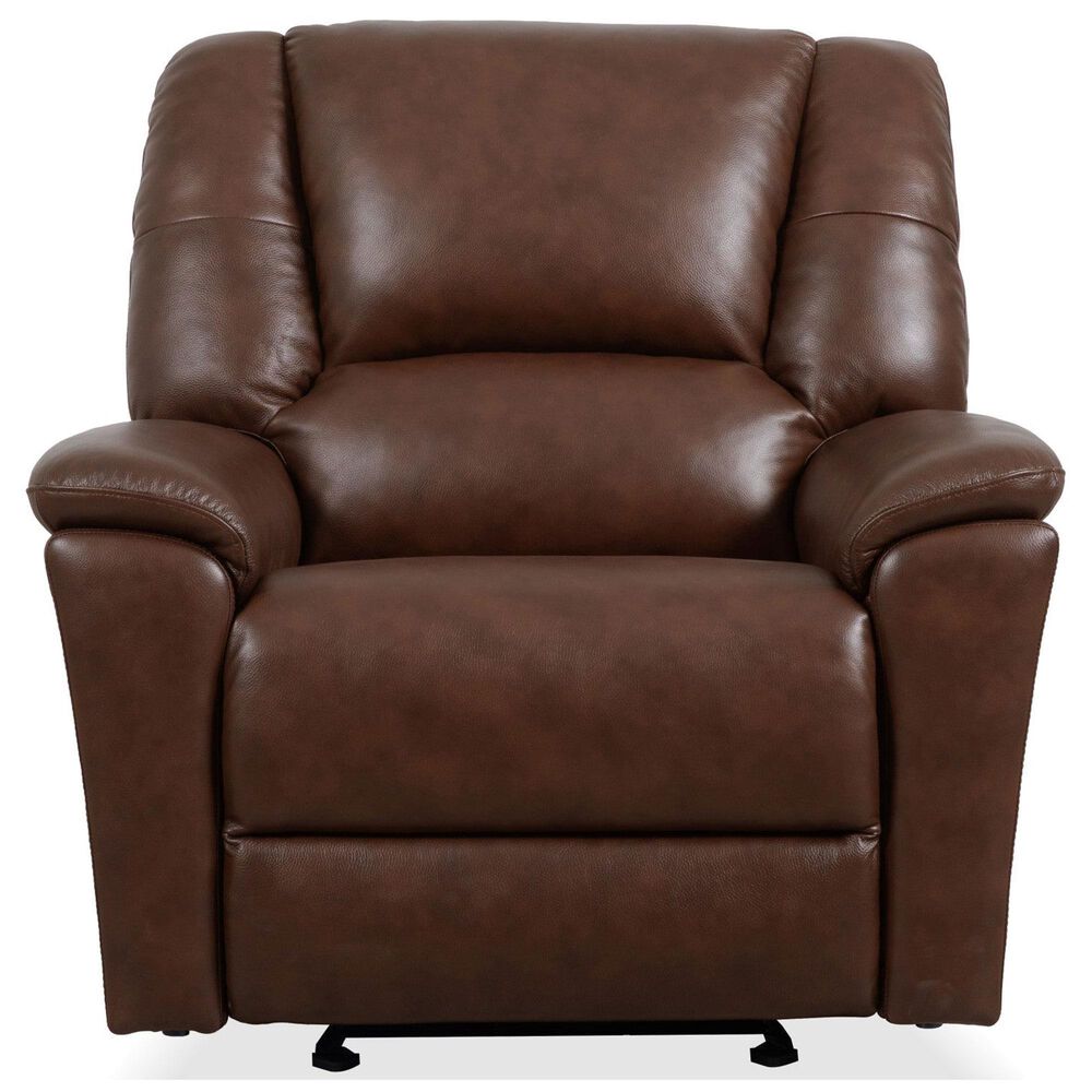 Flexsteel Plush Manual Gliding Recliner in Tavern Brown, , large