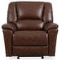 Flexsteel Plush Manual Gliding Recliner in Tavern Brown, , large