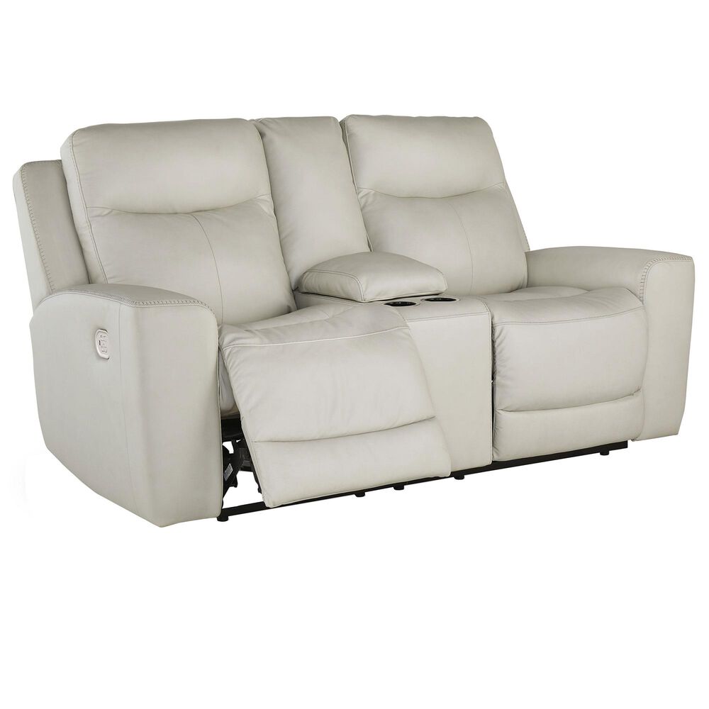 Ashley Mindanao Power Reclining Loveseat in Coconut, , large
