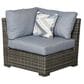 Summit Home Nantucker Bay 5-Piece Patio Conversation Set in Double Duck Washed Denim, , large