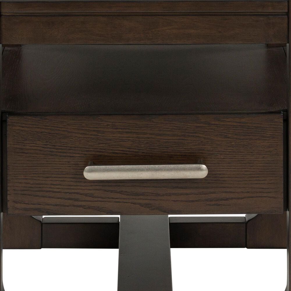 Ashley Breckington Square End Table in Dark Brown, , large