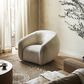 Four Hands Channing Swivel Chair in Yuma Cream, , large