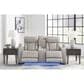 Ashley Boyington Power Reclining Loveseat with Console in Gray, , large