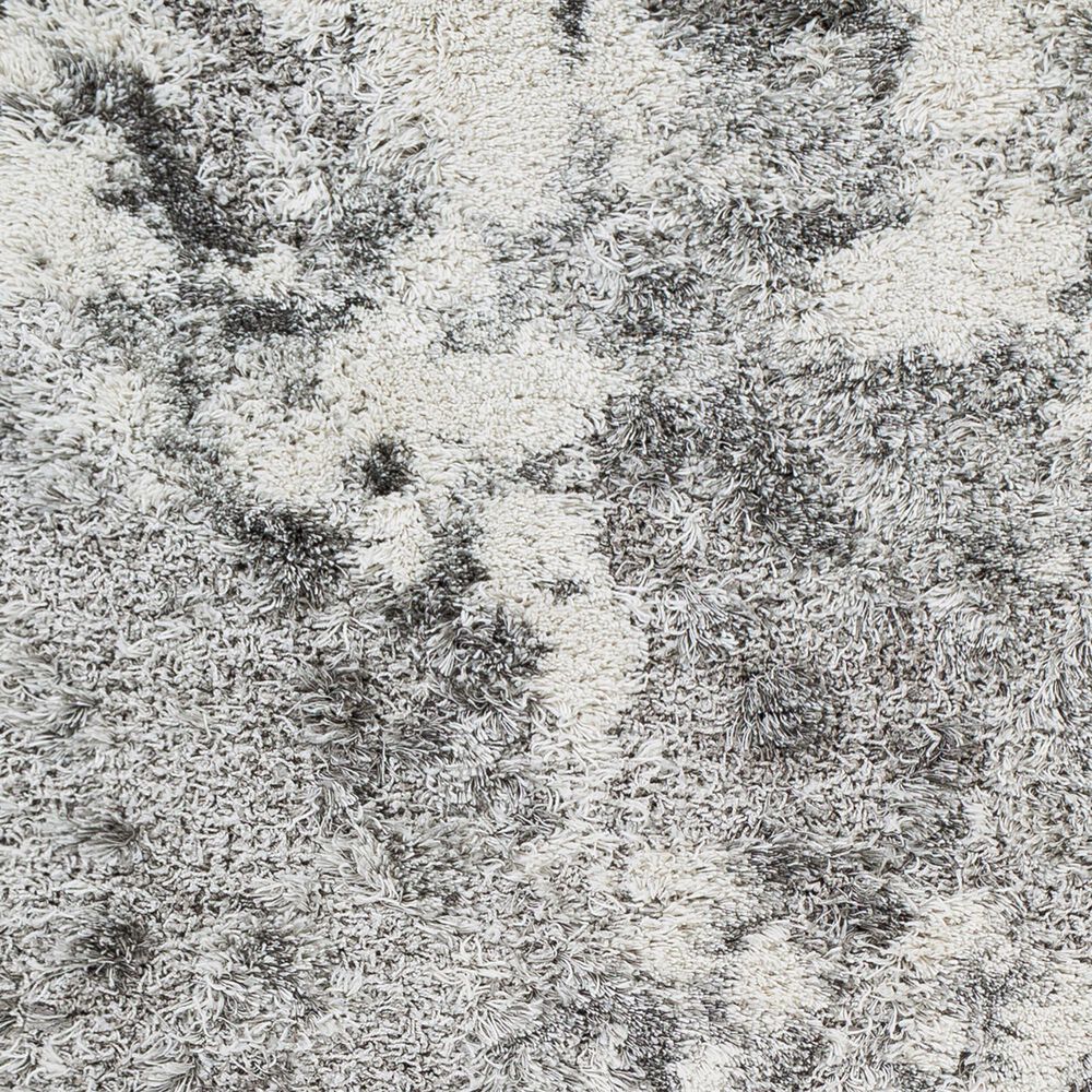 Surya Alta Shag 2&#39; x 2&#39;11&quot; Off-White, Light Gray, Medium Gray and Gray Area Rug, , large