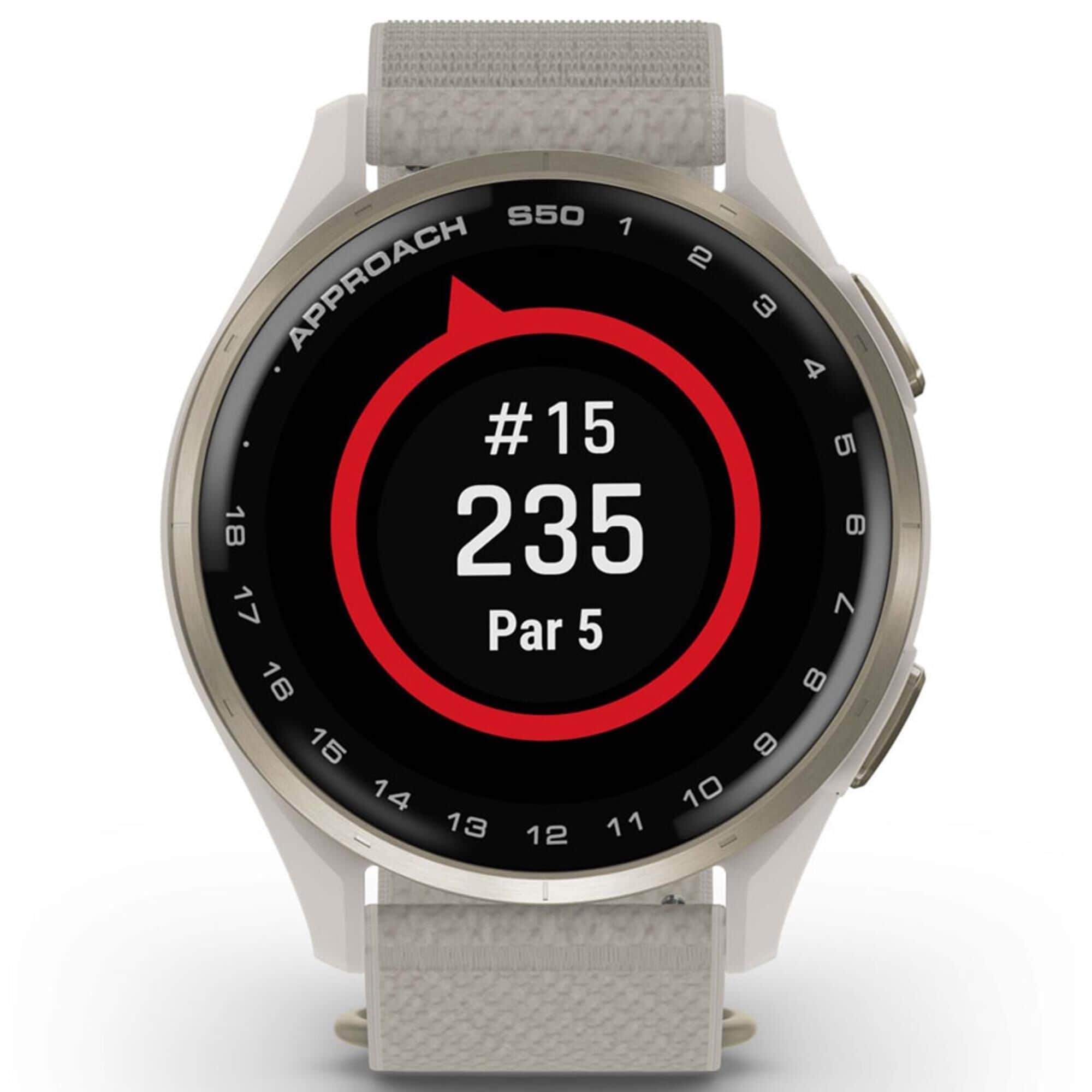 Garmin Approach S50 43mm Golf and Fitness Smartwatch Cream Gold
