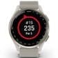 Garmin Approach S50 43mm Golf and Fitness Smartwatch Cream Gold Aluminum Bezel Case with Ivory Nylon Band, , large