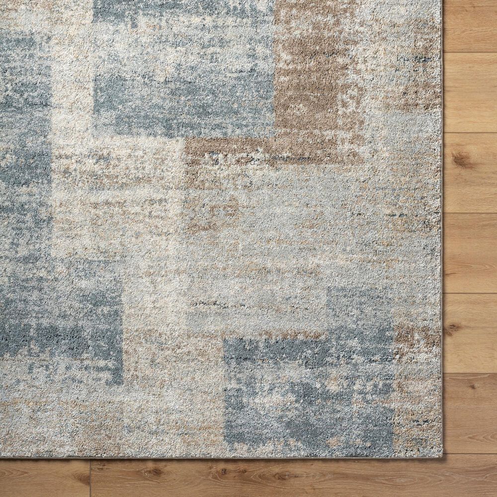 Surya Avellino 7'10" x 10' Light Beige, Light Gray, Gray, Tan, Deep Teal and Light Olive Area Rug, , large