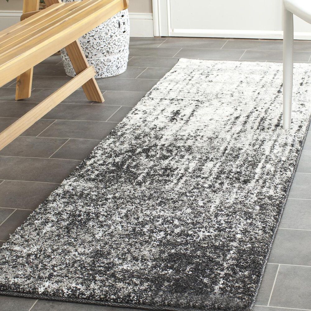 Safavieh Retro RET2770-9079-27 2"3" x 7" Black/Light Grey Runner, , large