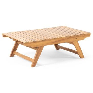 Hearth and Haven Sedona Rectangular Patio Coffee Table in Teak, , large